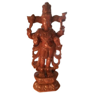 Customized Wooden Standing Shiva Antique Sculpture
